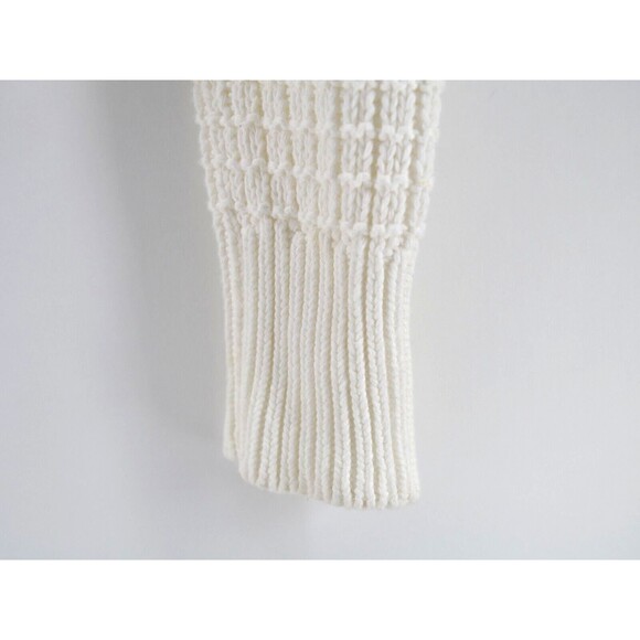Gant x‎ Michael Bastian 1/4 zip Quarter White Cable Knit Sweater Small - Picture 5 of 11